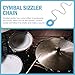 Veemoon Aluminum Cymbal Sustain Chain for Drum Kit - Sizzler Accessory for Enhanced Sound