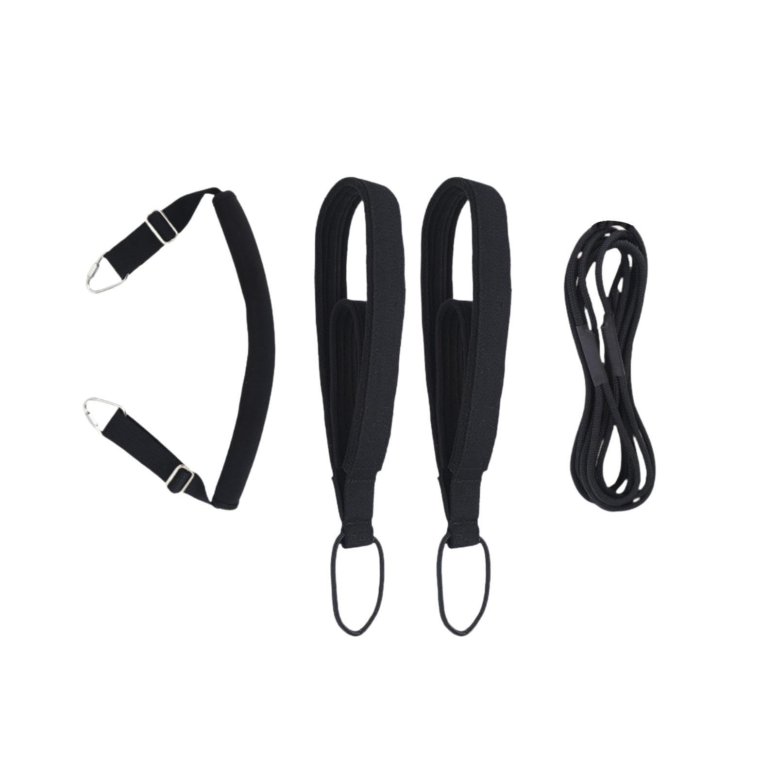 Vielseitige Pilates Gurte und Yoga Zubehör für Kräftigungsübungen mit Doppelschlaufe. Diese Yoga Gurte eignen Sich für effektive Workouts. Die Produktlänge beträgt