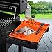 Find law Silicone Griddle with Drip Pad Spatula Mat Barbeque Grill Accessories Tools for Blackstone, Side Shelf Pad for Outdoor Kitchen Counter, Cooking, Countertop (Orange)