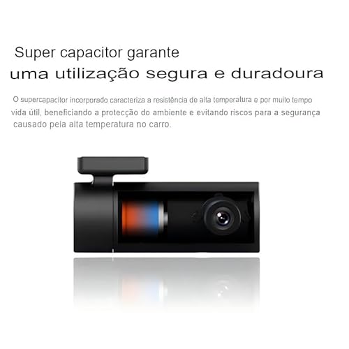 DDPAI Mini Pro Dash Cam, Câmera Veicular 1296P com Wi-Fi, Ângulo de 140° e Visão Noturna, Gravação d