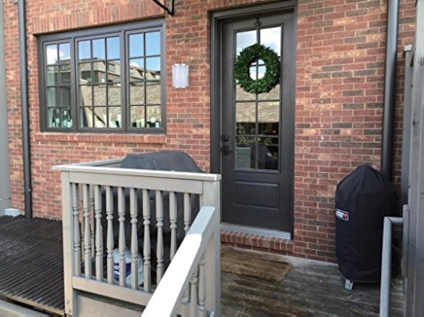 LIT-PaTH Outdoor Wall Lantern, LED Bulkhead for Wall Sconce Light, 12.5W, 950 Lumen, 5000K Daylight White, Aluminum Housing Plus PC