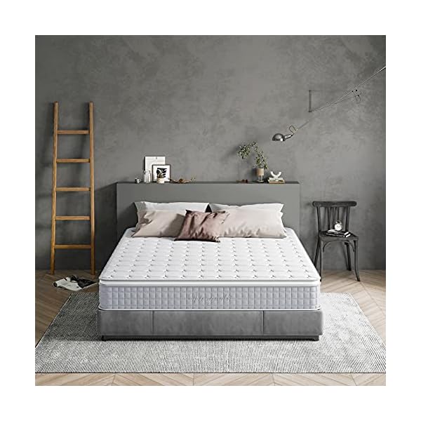 Vesgantti 9.6 Inch Pocket Sprung Mattress with Breathable Foam and Individually Wrapped Spring - Medium Firm Feel, Modern Box Top Collection - Image 7