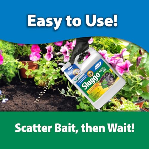 Image of Monterey Sluggo Snail & Slug Killer Bundled with Measuring Spoon - OMRI Listed for Organic Gardening - Wildlife and Pet Friendly - 10 Lb Bottle