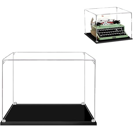 Acrylic Display Case for LEGO Typewriter 21327