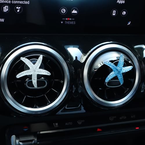 Image of 8Pcs Shell and Starfish Car Air Vent Clips, Colorful Ocean Series Car Air Freshener Vent Clip, Cute Car Interior Decoration Accessories(1.6inch /4cm)
