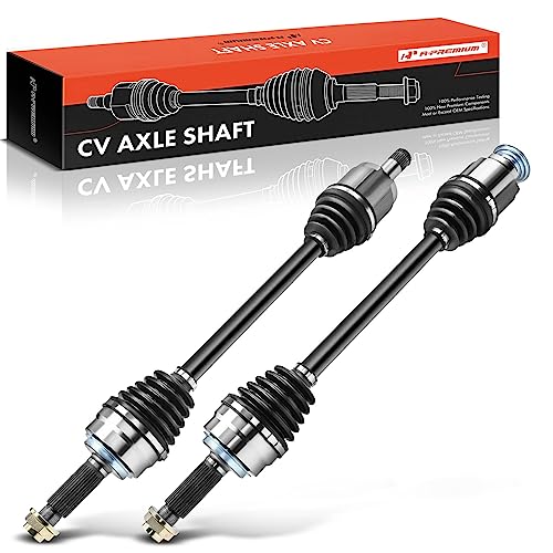 A-Premium Pair (2) Front CV Axle Shaft Assembly Compatible with Honda Pilot 2009-2011 3.5L & Acura MDX 2007-2009 3.7L, Driver and Passenger Side, Replace# 44305STXA02, 44306STXA02