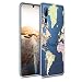 Produktbild kwmobile Case kompatibel mit ZTE Axon 10 Pro - Hülle Silikon transparent Travel Schriftzug Schwarz Mehrfarbig Transparent