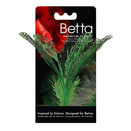 Fluval Betta Madagascar Lace Plant, Plastic Plant Aquarium Decoration, 6 inches