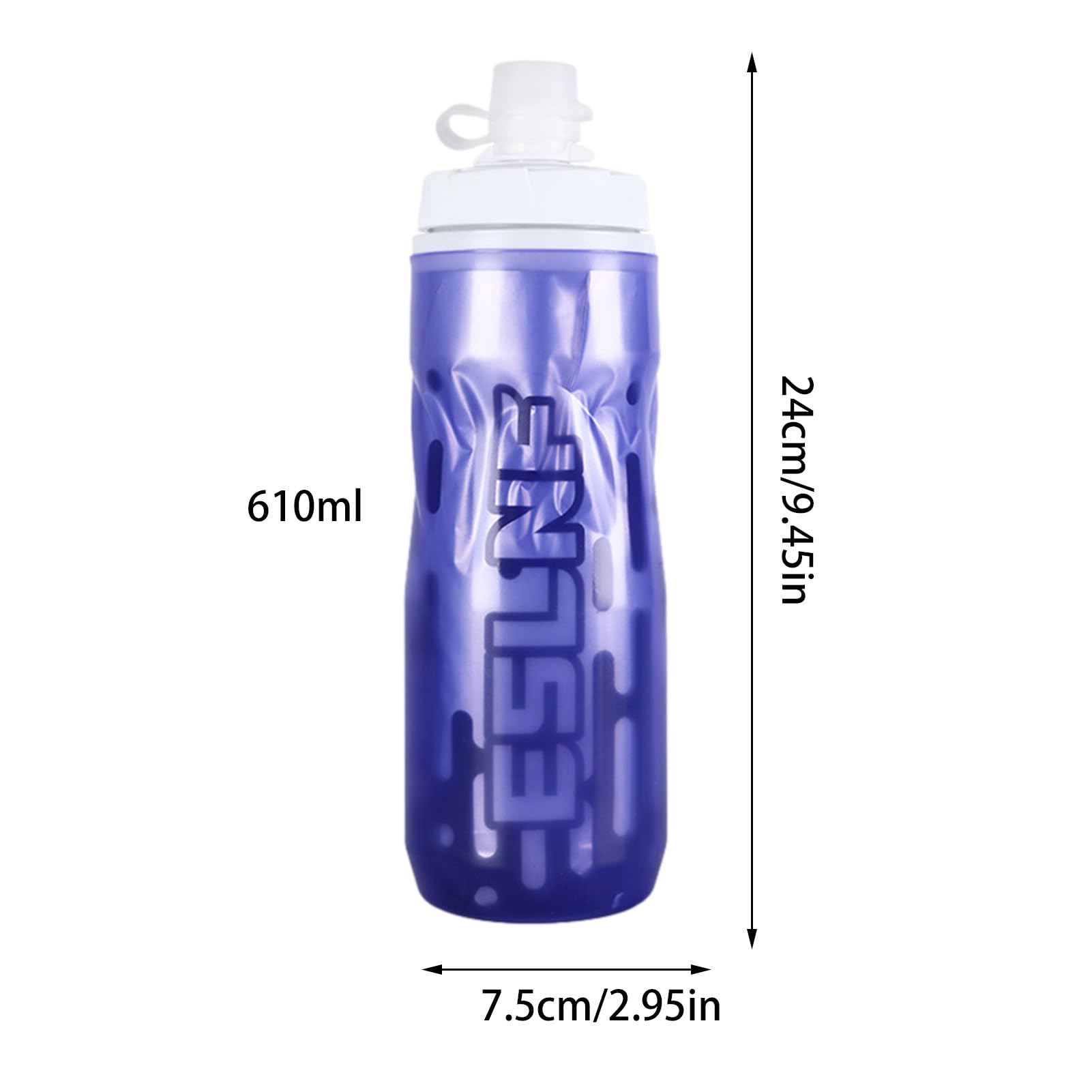 Wasserflasche für Fahrrad, Fahrradwasserflasche,Doppelschichtige