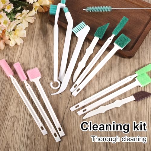 Goktvai 13pcs Humidifier Cleaner Brush Set, Small Detail Cleaning Brushes for Humidifiers Mini Cleaner Kit Tool Accessories for Household Keyboard Tiny Bottles Tiles Tight Spaces