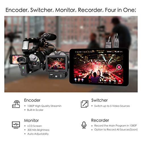 YOLOLIV YoloBox Portable Live Stream Studio Equipment Encoder Switcher Recorder Monitor