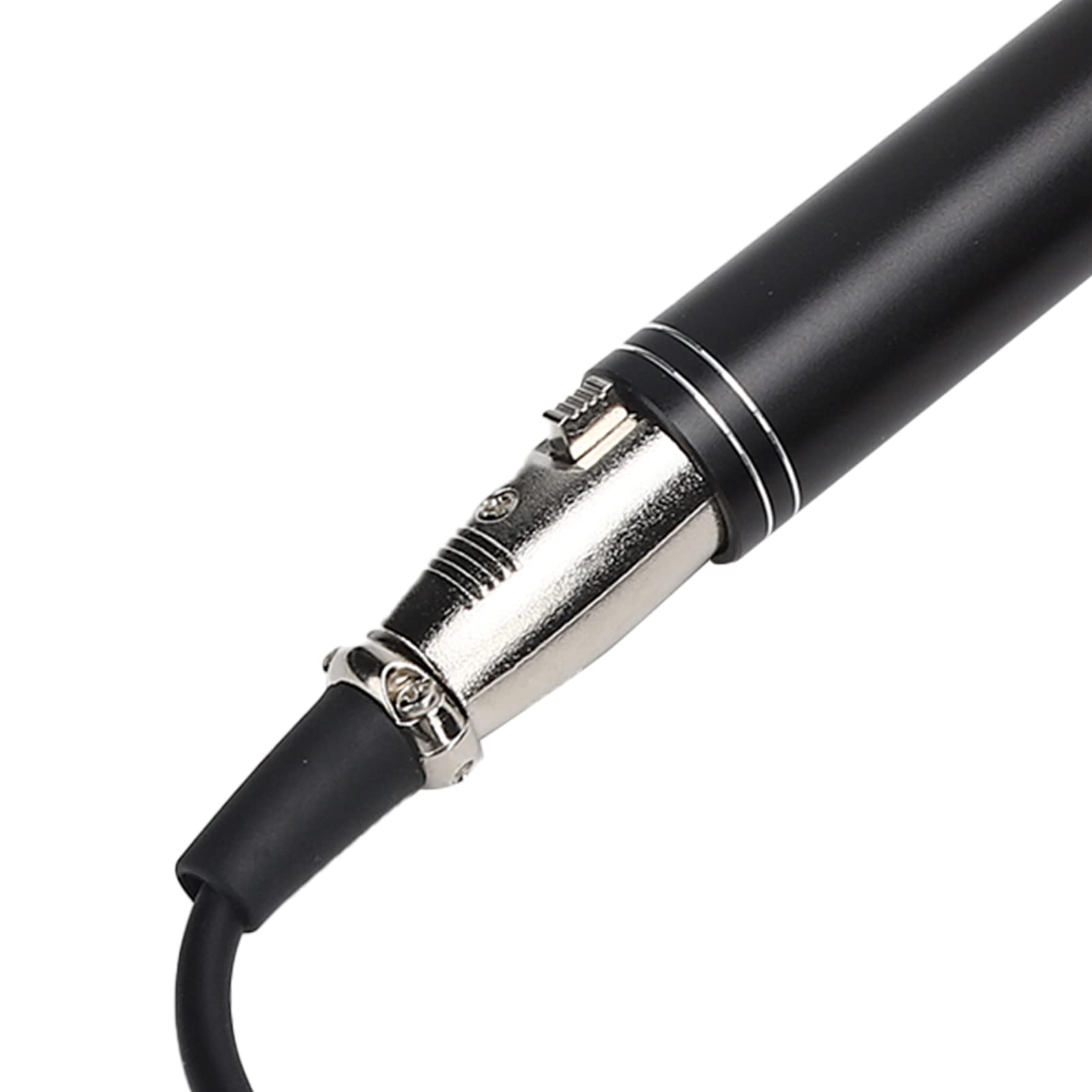 Microfono per Intervista a Condensatore Microfono per Registrazione Fotografica per Videocamere DSLR DV Camcorder, Microfono per Fotocamera con Supporto in Metallo, Copertura in Schiuma(Nero 28 cm)