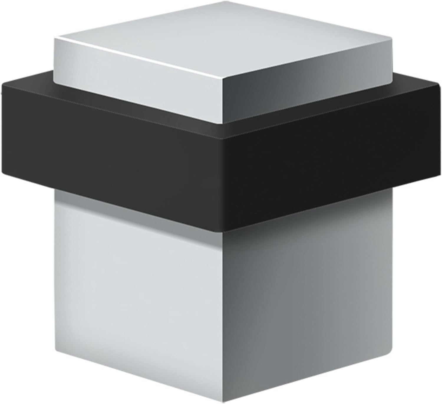 Deltana UFBS138U26 Solid Brass 1 3/8-Inch Square Universal Floor Bumper