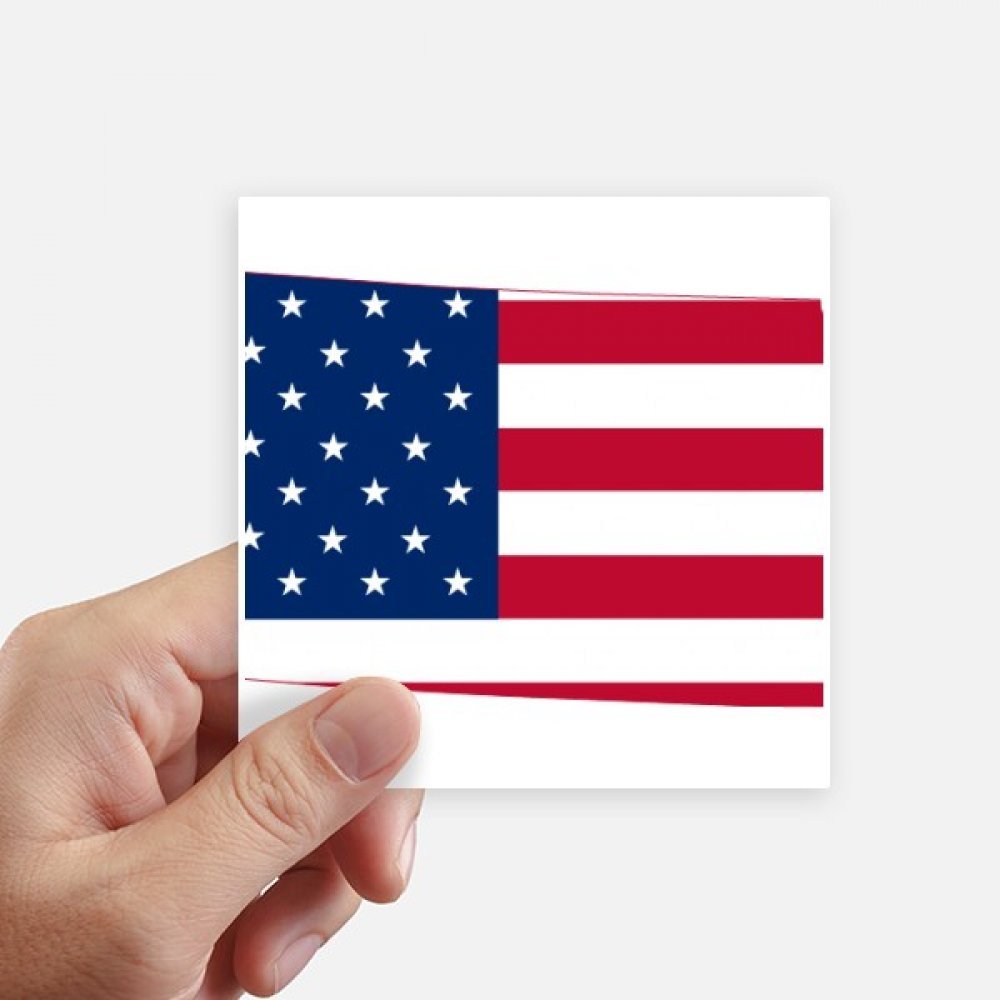 Drapeau de forme carrée autocollants USA Dakota imperméables pour stickers moto