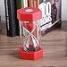 Colorful Sand Timers Hourglass for Home Office Decor Gift Sand Glass Hourglass 3/10/20/30/60 Minutes Timer Clock (30 mins, Red)