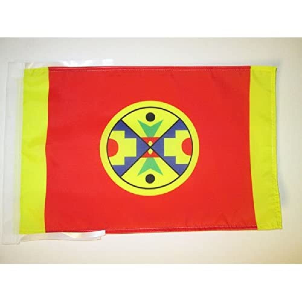 AZ FLAG - Natuaqanek People Flag - 18'' x 12'' - 100% Polyester Eel Ground Small Banner with Two Cords - Fade Resistant - Vivid Colors - 18x12 in - 45x30 Cm โ image 1
