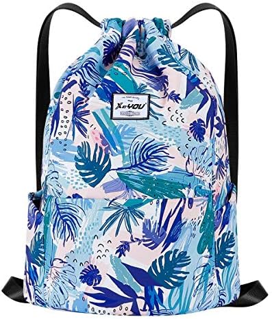 XEYOU Drawstring Backpack Bag Sport Gym Sackpack Beach Cinch Bag
