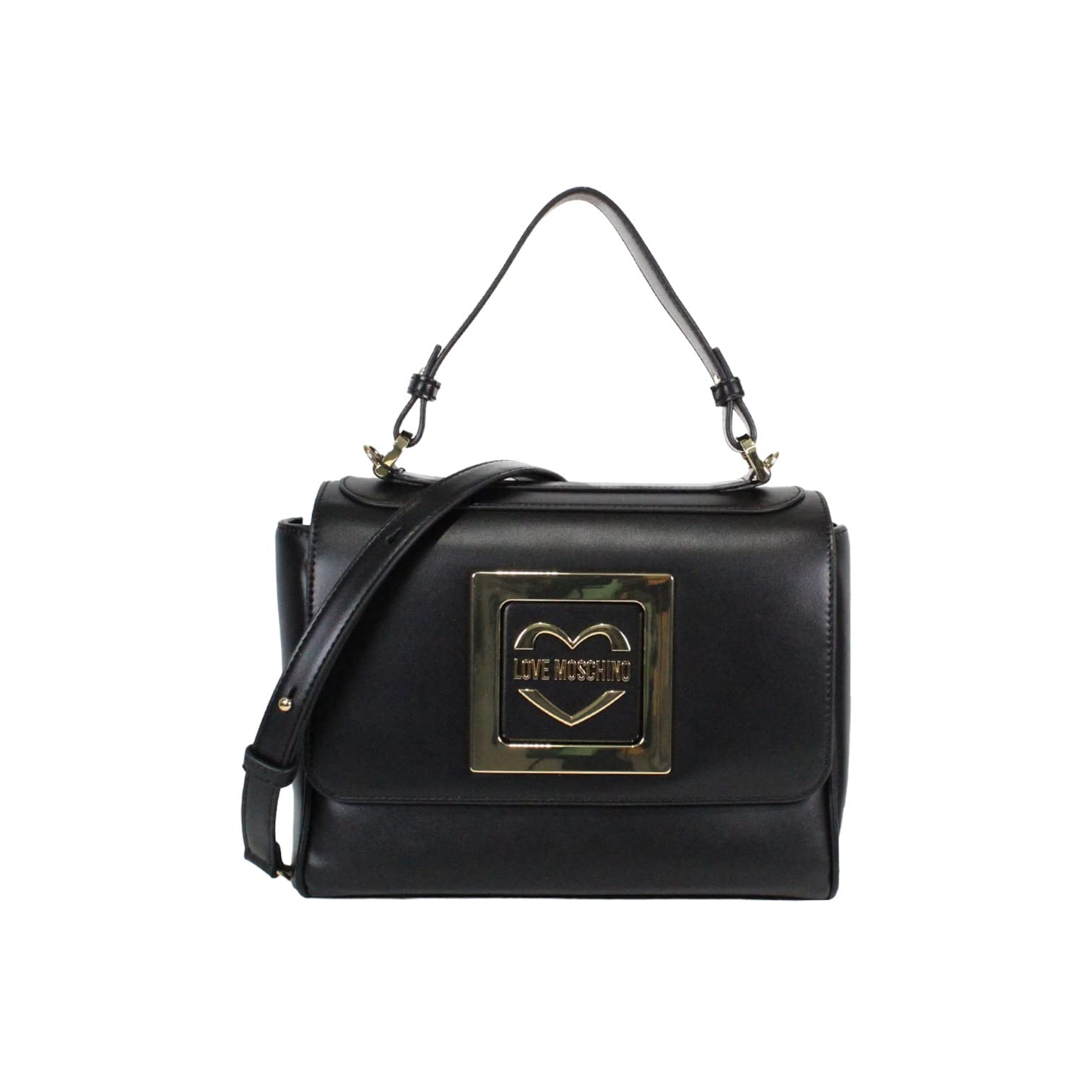 Love Moschino Women's Handbag Brand, Model JC4302PP0GKV0, Made of Synthetic Leather, Black, 21X26X10