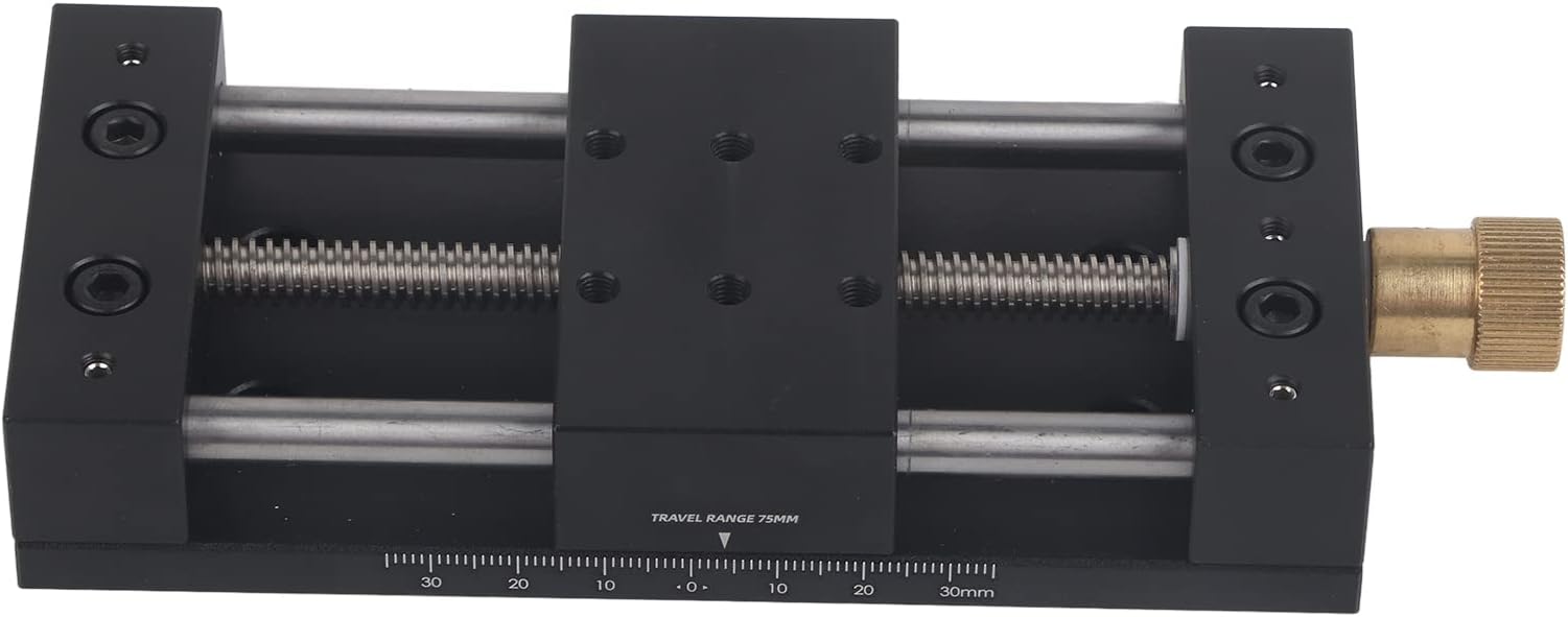 75mm Stroke CNC Linear Stage Motion Actuator X Y Z Axis Linear Slide Rail Aluminum Alloy Sliding Table Linear Rail Ballscrew
