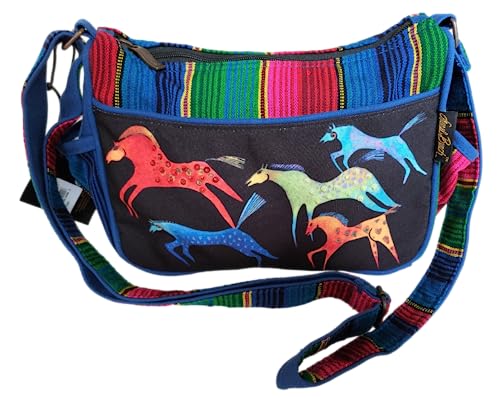 Laurel Burch Dancing Horses Crossbody Bag (Multi)