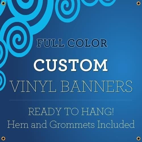 Banner Buzz Make It Visible Custom Vinyl Full Color Banner Indoor Outdoor With True Solvent Ink Signs And Grommets (4' X 2') #TOP1