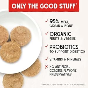 Stella & Chewy's Freeze Dried Raw Dinner Patties – Grain Free Dog Food, Protein Rich Stella’s Super Beef Recipe – 25 oz Bag Stella Chewys Freeze Dried Raw Dinner Patties–Grain Free Dog Food Protein Rich Stellas Super Beef Recipe–25 oz Bag