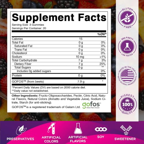 Vitamatic Extra Strength Fiber Gummies