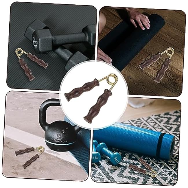 1 Pair Heavy Duty Wood Tools Forearm Workout Practical Finger Exerciser Gripper for Muscle Training Adult Tools for Men Hand Gripper Hand Man Grabbing Wooden Handle