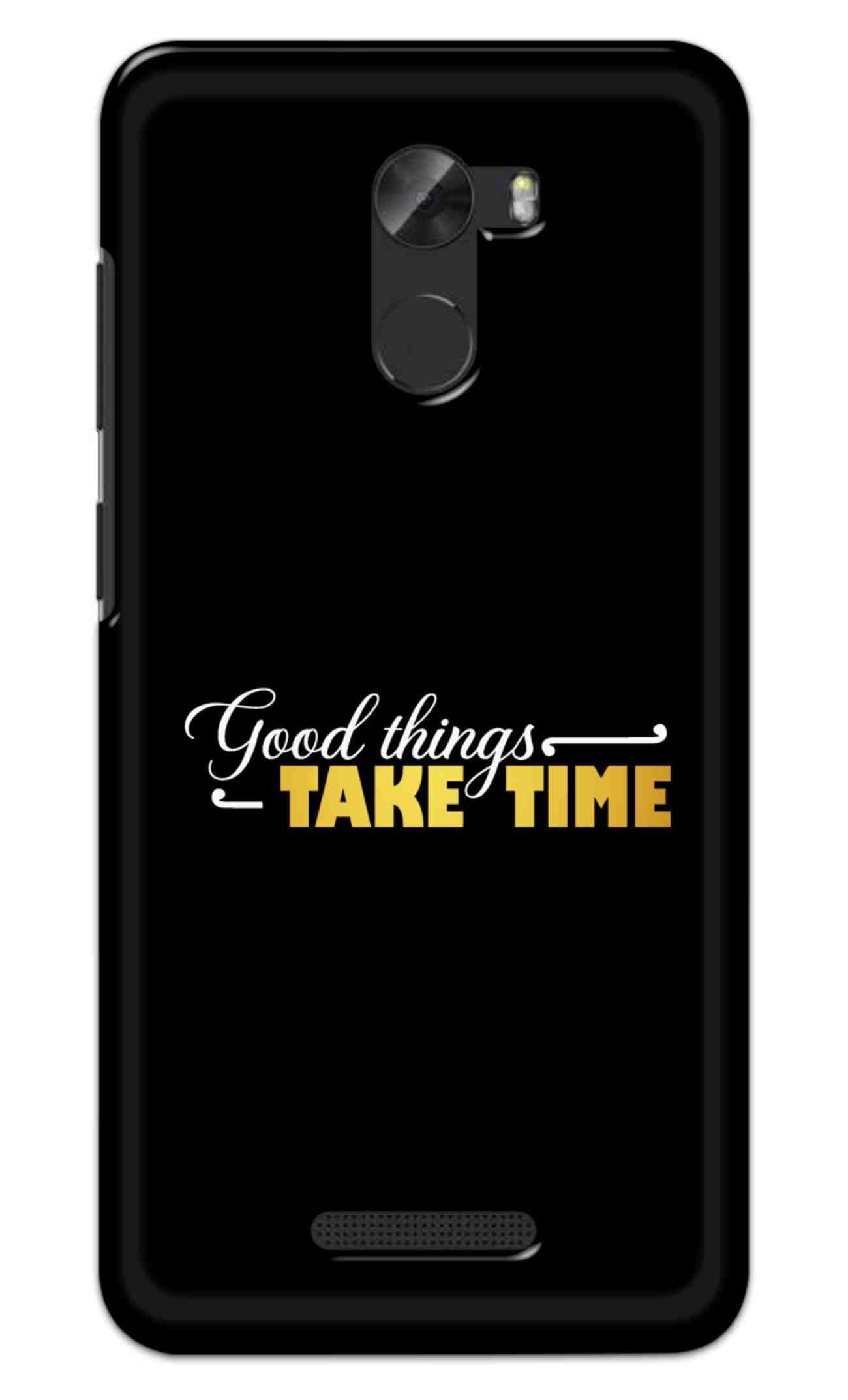 Ndcom For Gionee A1 Lite Back Cover Good Things Take Desertcart