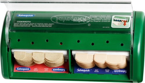 Distributeur de pansements Salvequick Cederroth 1907 mural avec tissu et plastique