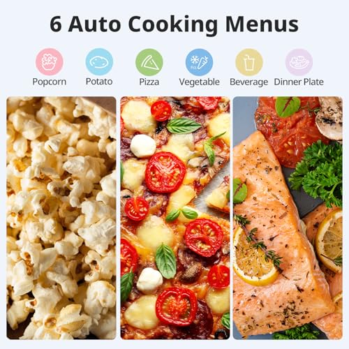 COMFEE' CM-M201K(WH) Countertop Microwave Oven with Express Cook, 6 Preset Menus and Kitchen Timer, 0.7 cu.ft. (20L), 700W, White by COMFEE' - Image 3
