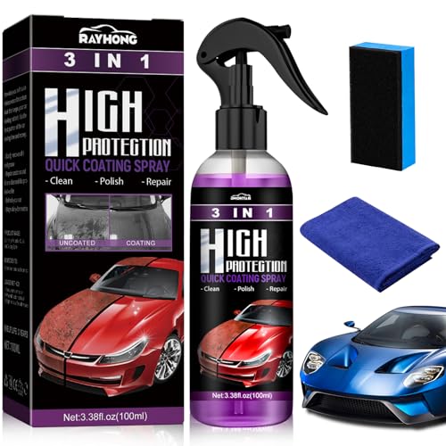 100ML Reparación Arañazos Coche Pulimento, 3 en 1 Nano Spray para Quita Arañazos Coche