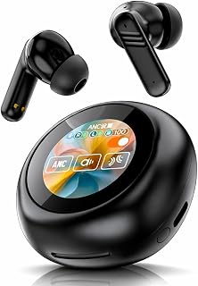 VEHOP YW13 Smart Touch Screen Display True Wireless ANC+ENC Bluetooth Earbuds TWS | 32dB Active Noise Cancellation | Trans... Price In India