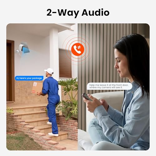Image of Solar Security Camera Outdoor Wireless, 2K Color Night Vision, Battery Powered PIR Motion Detection,2.4GHz WiFi Cameras for Home Surveillance, Light and Sound Alarm, 2-Way Audio