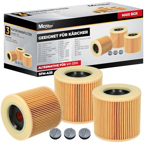McFilter I 3 filtros compatibles con aspiradoras