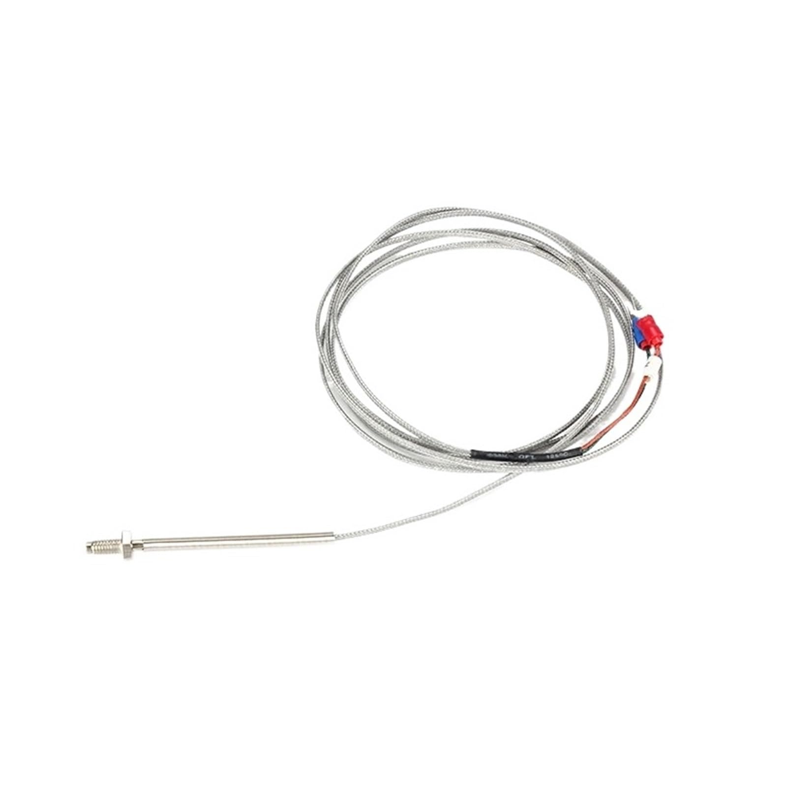 Sensor de temperatura termopar con tornillo M6 tipo KJ y cable de 6, 8, 10 y 15 m for controlador de temperatura industrial.(M6 J Type 10m)
