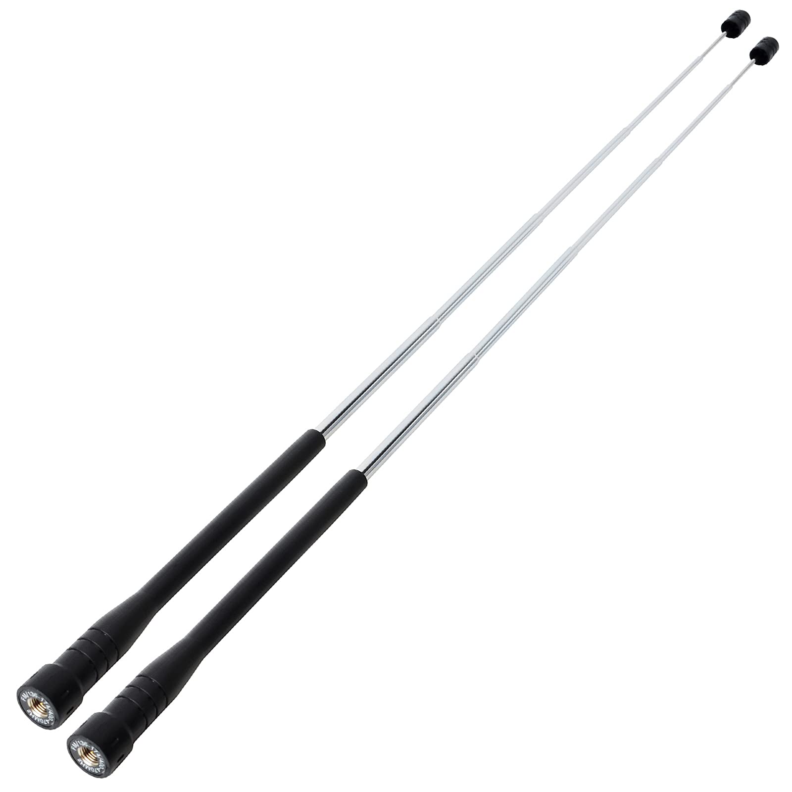 UAYESOK SMA Macho - Antena telescópica de doble banda retráctil para VHF/UHF Yaesu FT50RH Yeasu FT60/Kenwood TH-D74/Icom ICOM-51APlus IC-F60V (13,5-48 cm)