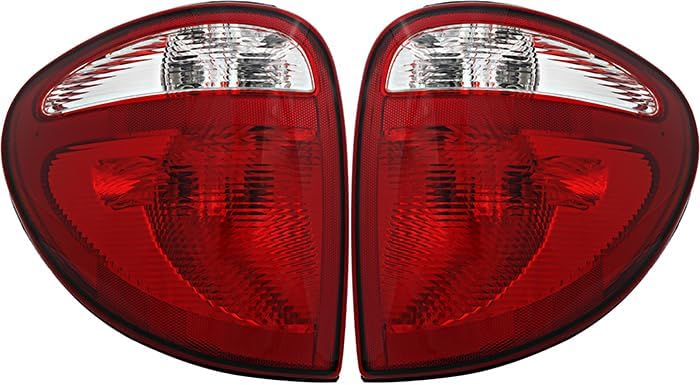 1996-2000 Chrysler Town &amp; Country Caravan Voyager Tail Lights Brake Lamps Pair E