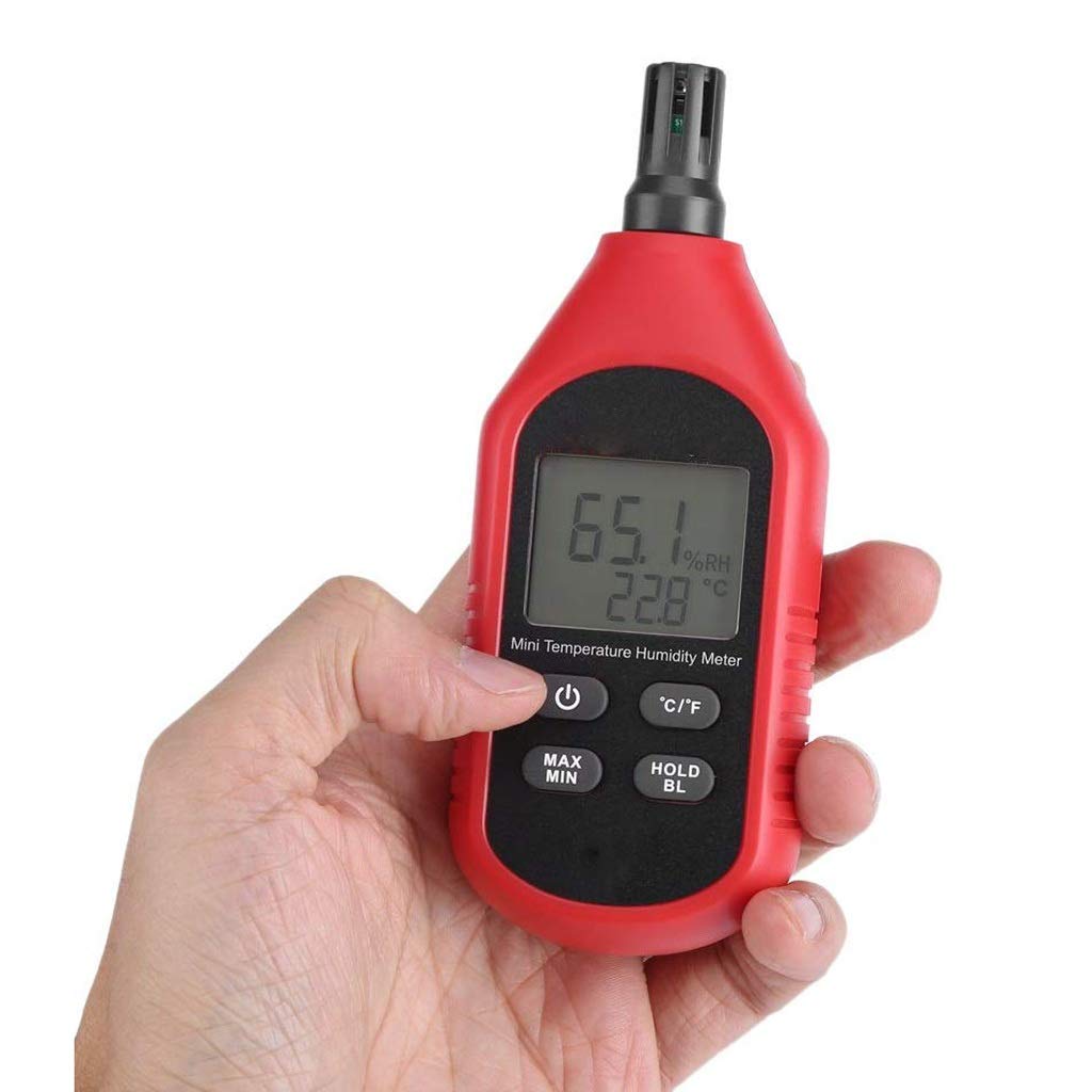 Digital Thermometer Hygrometer Air Temperature Humidity Meters Digital Humidity Gauge with Big Screen Stand