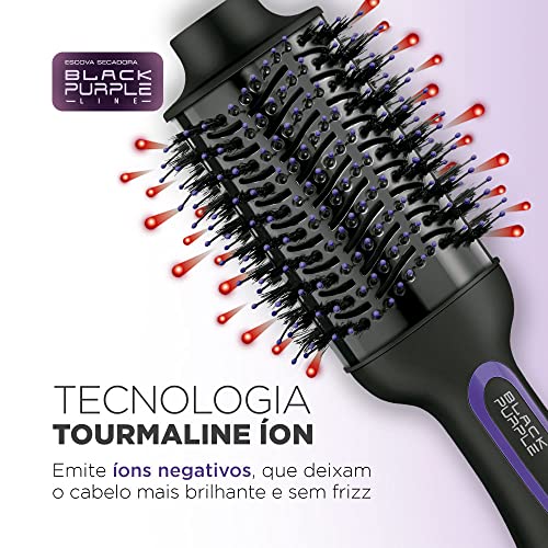 Escova Secadora, Mondial, Preto/Roxo, 1200W, 220V - ES-08