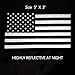Reflective Subdued American Flag Stickers 2 Pairs Bundle 3
