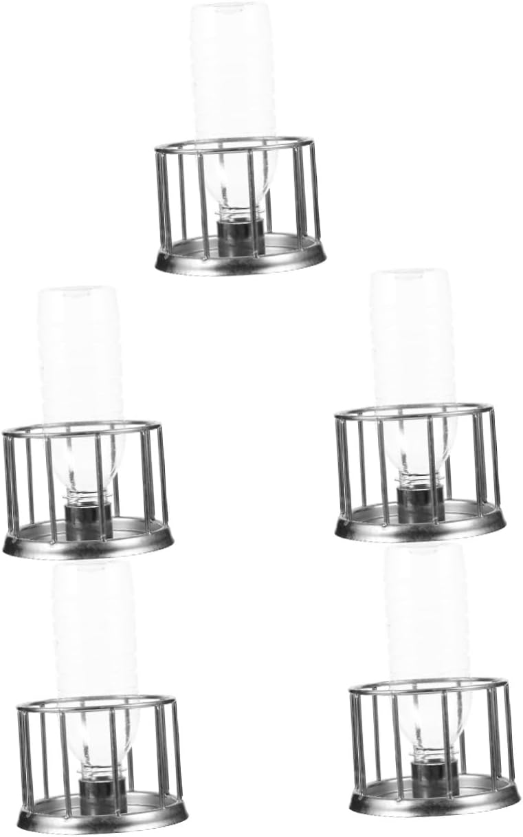 5pcs Dish Tortoise Feeding Bowl Reptile Water Feeder Terrarium Food Bowl