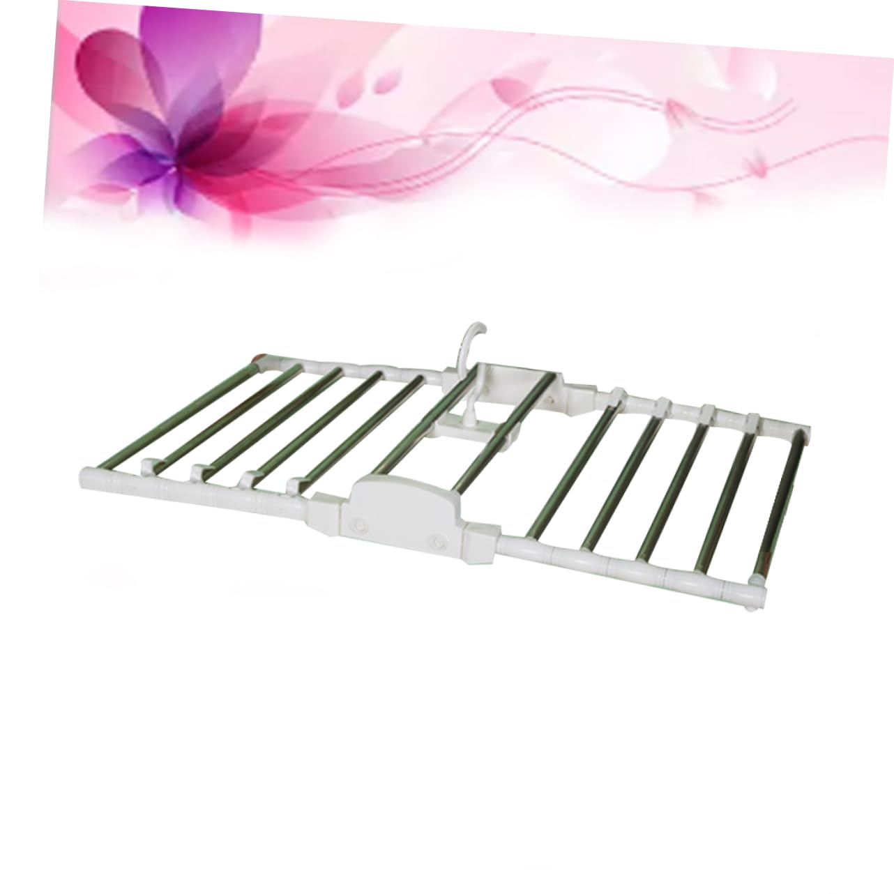 PRETYZOOM Foldable Stainless Steel Pants Rack Multi Space Saving Hangers for Closet Storage Trousers Organizer with Swing Arm Design for Jeans Scarves and More