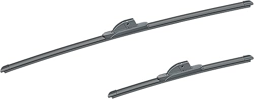 Miniatura 2 de SAFELITE Paquete de 2 limpiaparabrisas de 24 y 18 pulgadas, repuesto automotriz para Chevrolet, Nissan, Mazda, Toyota, modelos años (SBB2418)