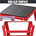OUKIDR Plyometric Platform Box, Plyometric Box Jump Set for Home Gym Training, Crossfit, Conditioning, Strength Training, Red 3 Sets