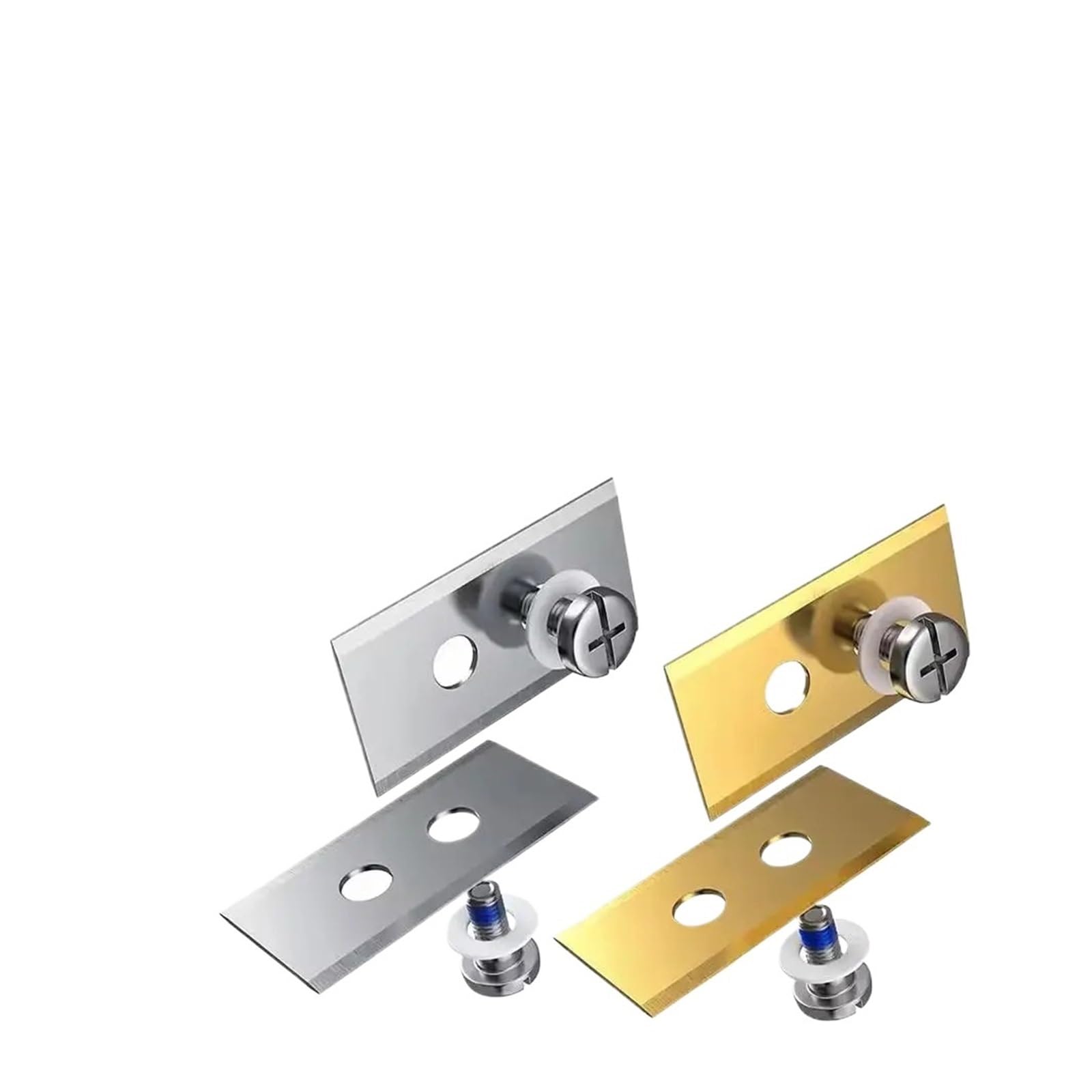 Cuchilla De Cortacésped 24/30 Uds. Robot Universal De Alta Resistencia, Accesorios for Cortacésped, Cuchilla De Repuesto, Cortacésped Robot De Jardín(Silver 30pcs)