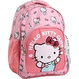 Diseño Exclusivo de Hello Kitty para Niñas: Mochila infantil con ilustración original de Hello Kitty que destaca por su estilo encantador y colores llamativos, perfecta para acompañar a las niñas en el colegio, la guardería, excursiones o cualquier actividad diaria con su personaje favorito.