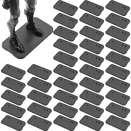 EBCO 50 Pieces Plastic Action Figure Display Stand Base...