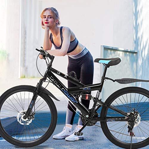 APEPAL Adult Mountain Bike, Unisex Folding Outdoor Bicycle, 26in Folding Mountain Bike for Men and Women Outdoor Racing Cycling-【U.S. Shipping】