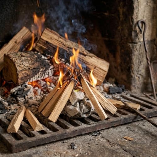 Miniatura 2 de Astillas De Madera Natural Para Encendido Chimeneas, Estufas, Barbacoas De Leña O Carbón, Y Calderas. 9kg
